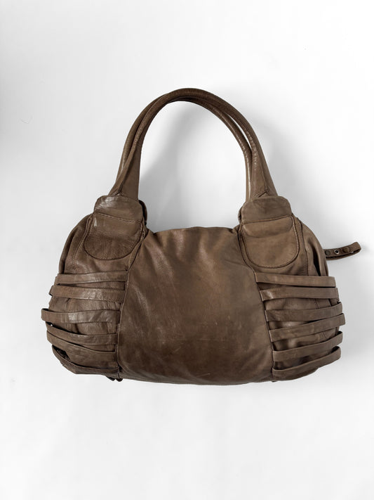 Diesel Y2K Skórzana Torba z Klamrami