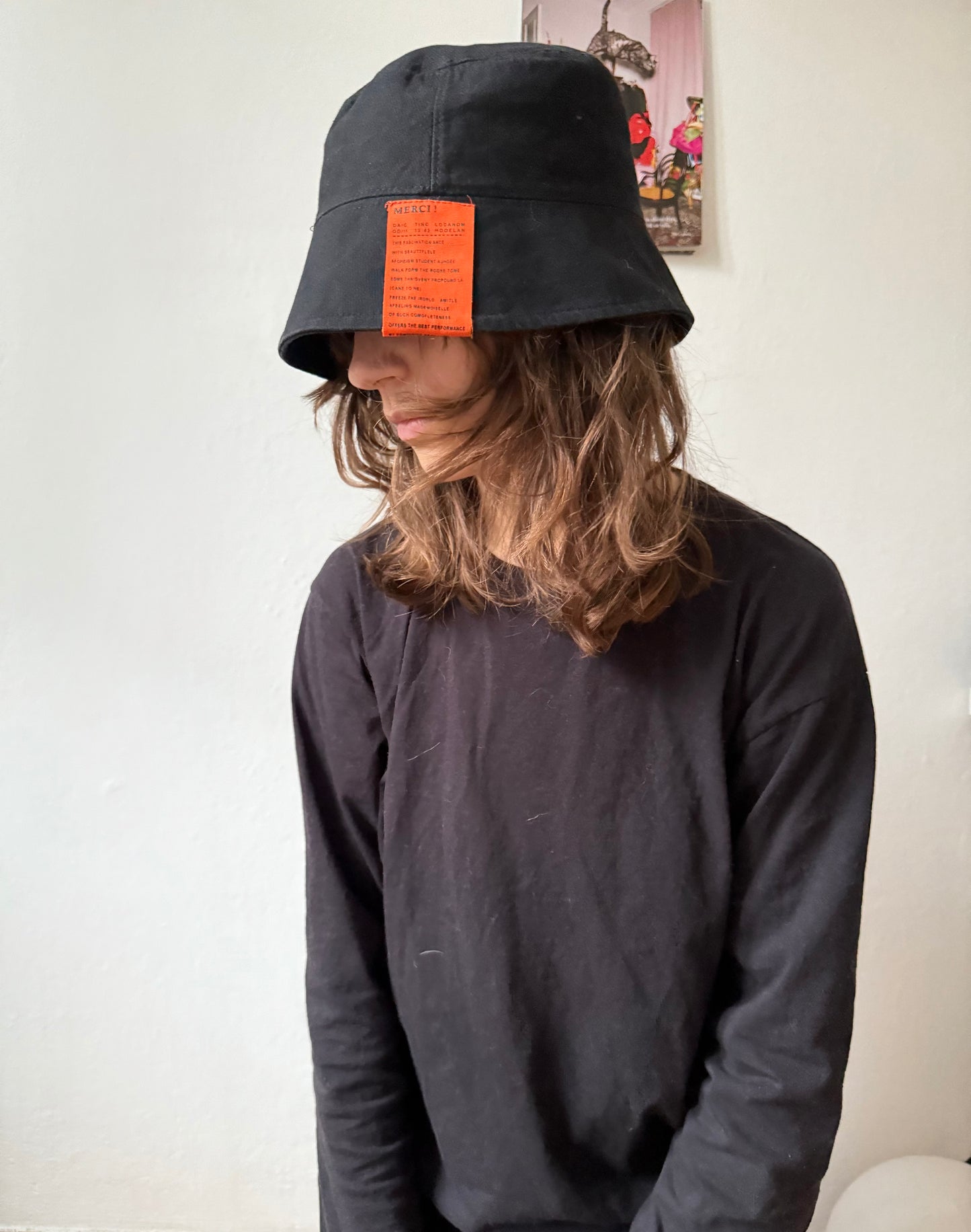 Vintage kapelusz merci bucket hat