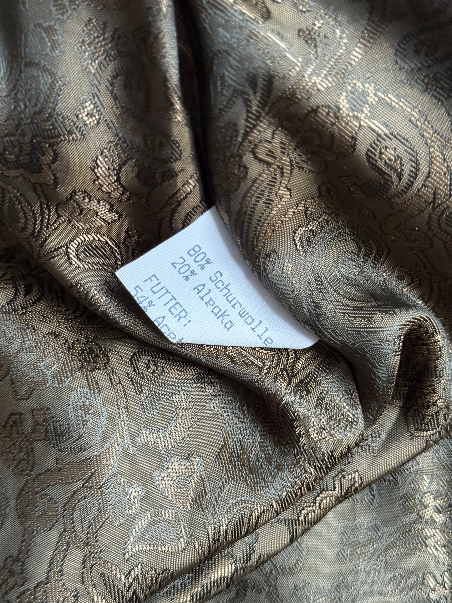 Vintage wełniany płaszcz