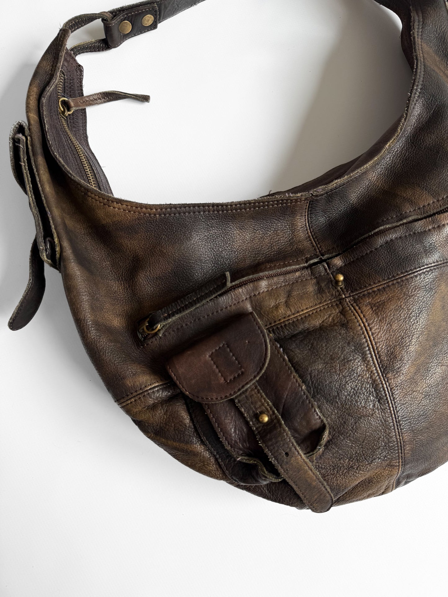 Vintage Diesel Skórzana Torba Hobo