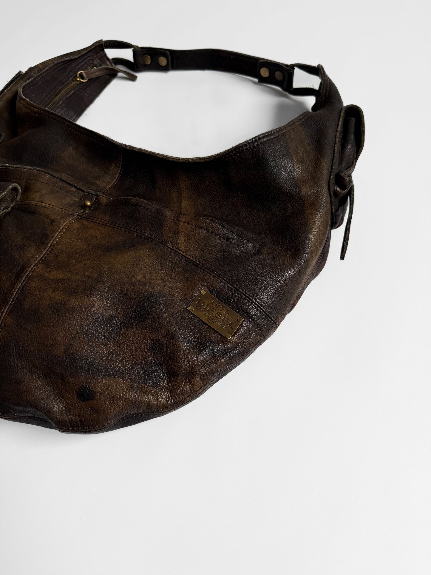 Vintage Diesel Skórzana Torba Hobo