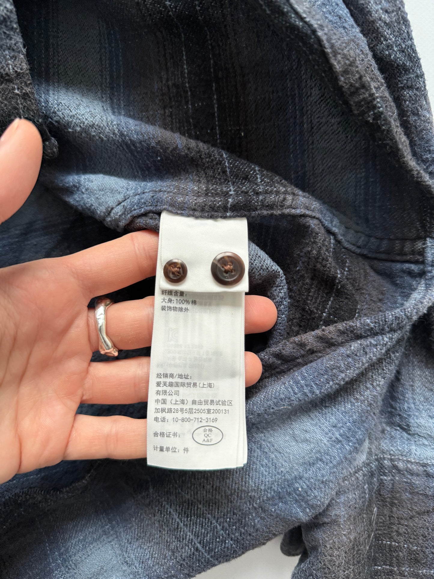 Vintage Abercrombie & Fitch koszula w kratę