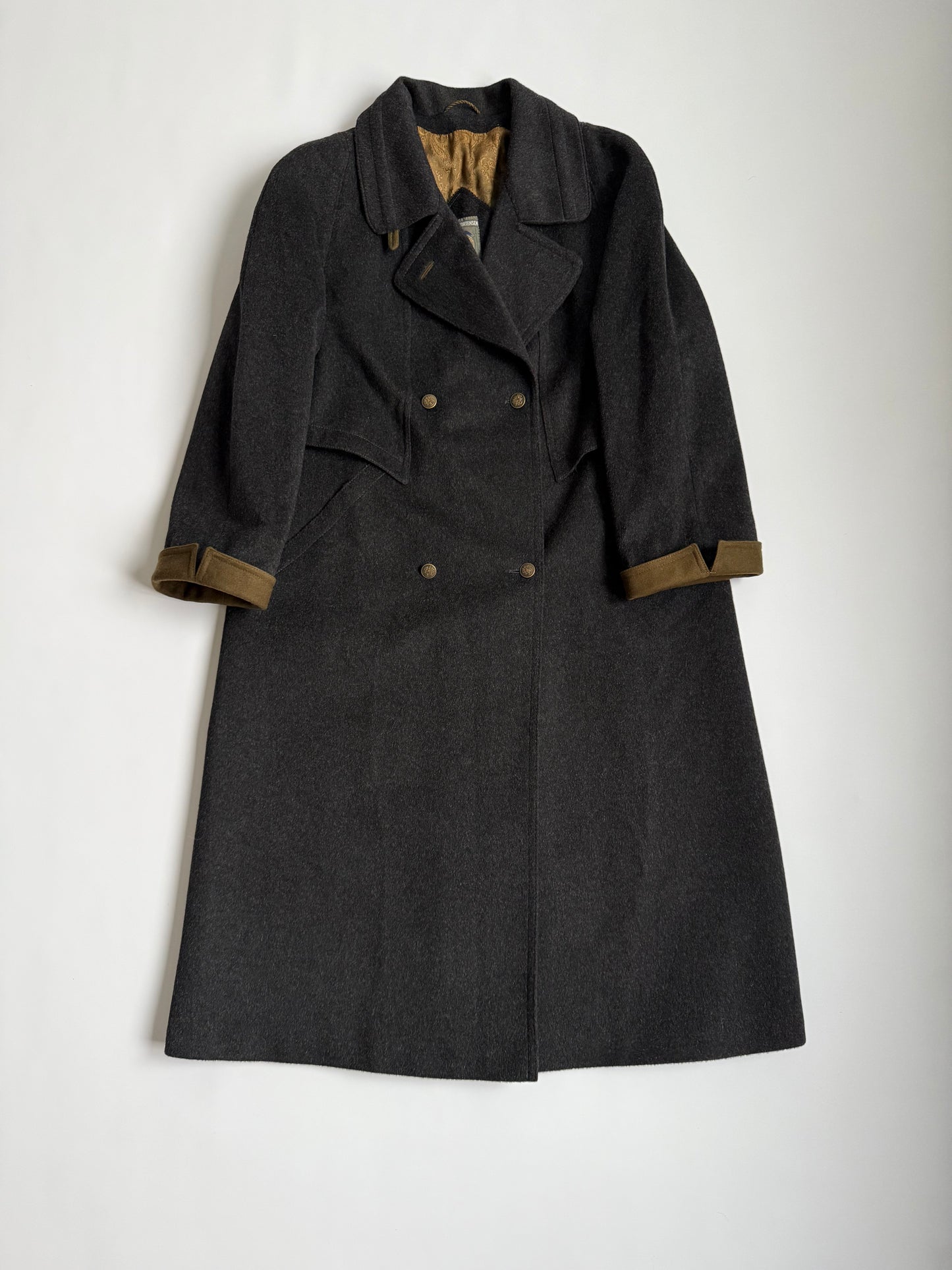 Vintage wełniany płaszcz